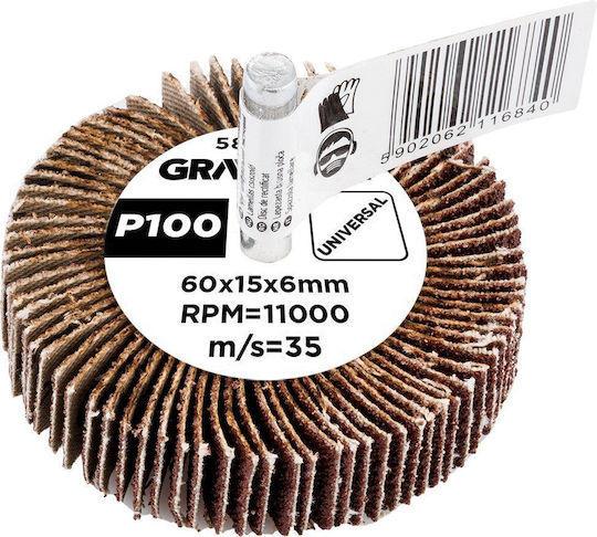 Flap Disc 60 X 15 X 6 Mm P100