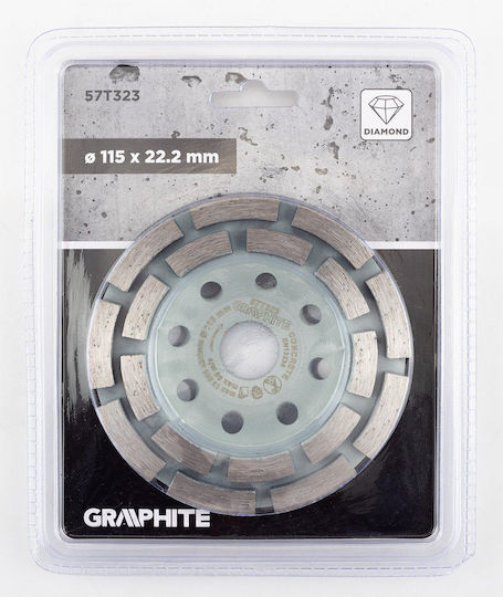 Diamond Grinding Disc 2 Segments 115 X 22.2 Mm Dry Use