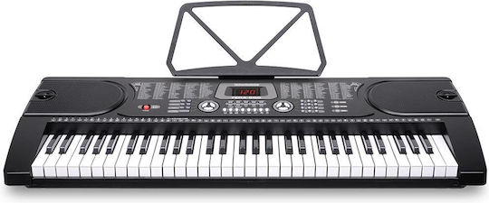 Bakaji Keyboard 02832747 with 61 Keys with Music Stand Black