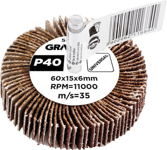 Flap Disc 60 X 15 X 6 Mm P40