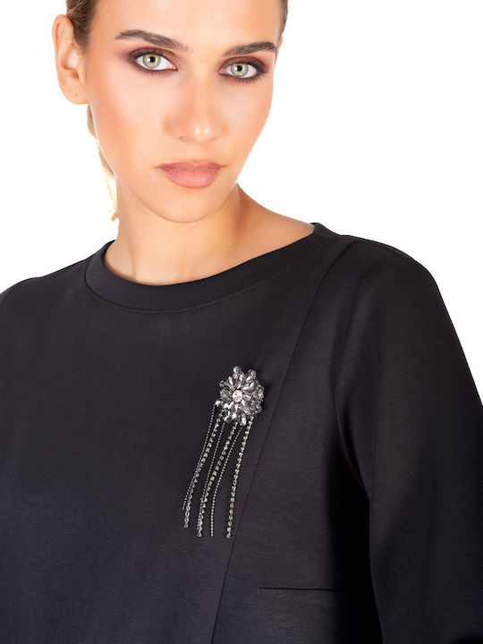 Women's Blouse Long Sleeve Black
