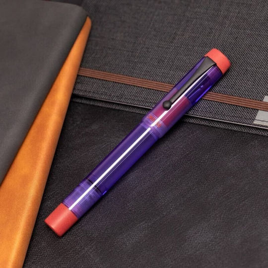 Opus 88 Purple Demonstrator Fountain Pen Special Edition Black Nib 4710484644411 Nibs Broad