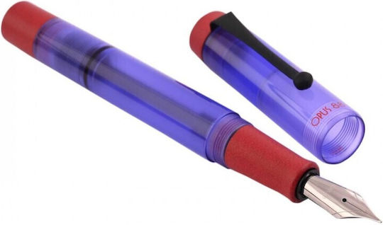 Opus 88 Purple Demonstrator Fountain Pen Special Edition Black Nib 4710484644411 Nibs Broad