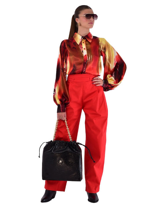 Dama Tesatura Pantaloni Red