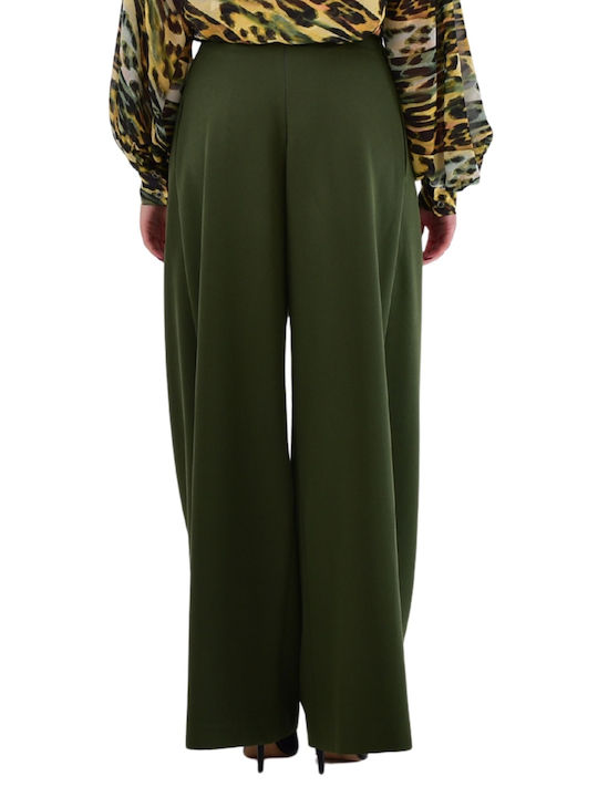 Damen Stoff Hose Grün