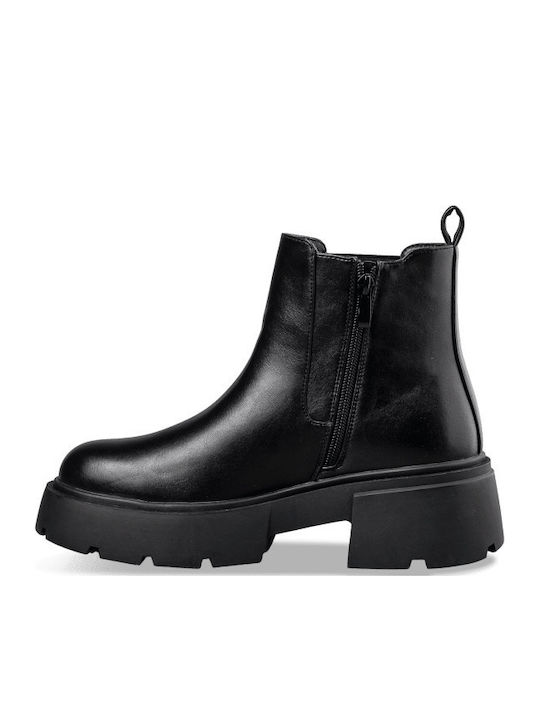Damen Chelsea Stiefeletten Schwarz