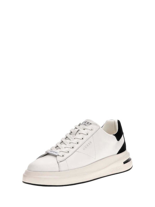 Guess Elba Sneakers Ασπρο Μαυρο
