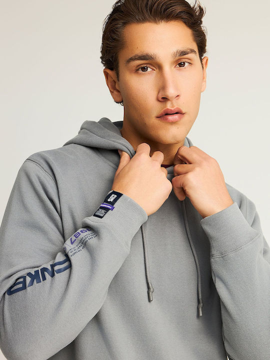 Sweatshirt with Hood Gray
