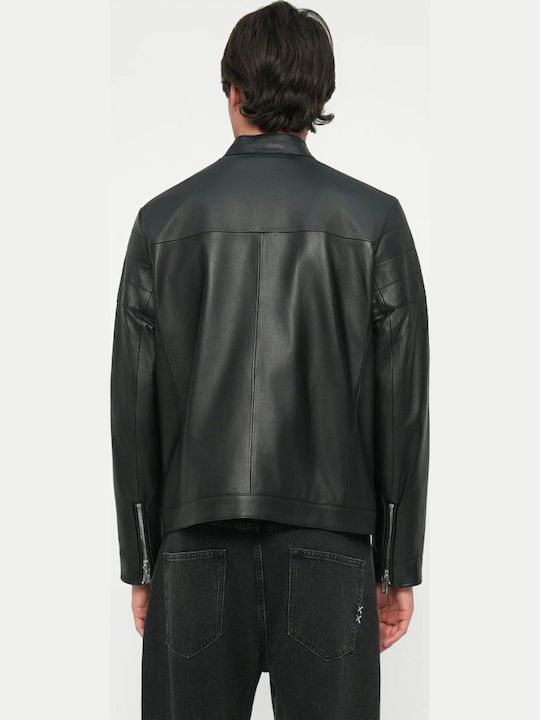 Karl Lagerfeld Leather Jacket Black