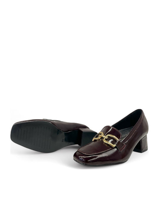 Anatomic Leather Burgundy Medium Heels