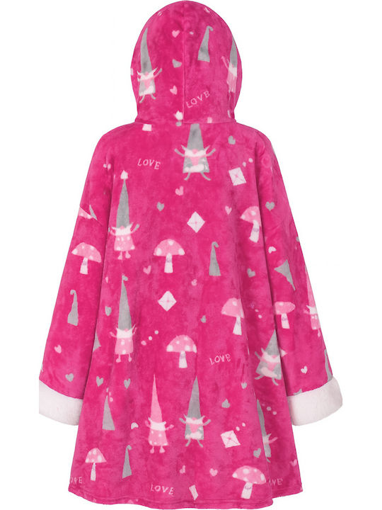 Lovelx Homewear Χειμερινή Γυναικεία Ρόμπα Φούξια