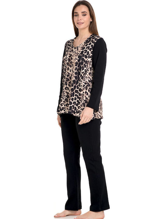 Zen Intimates Winter Women's Pyjama Set Black
