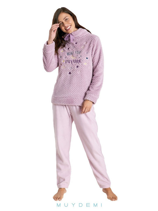 Muydemi Set Pijamale pentru Femei Lila