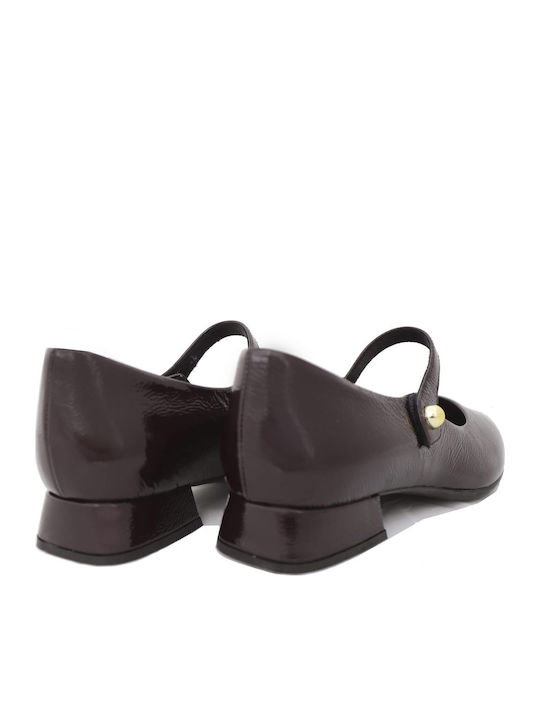 Damen Mokassins in Burgundisch Farbe