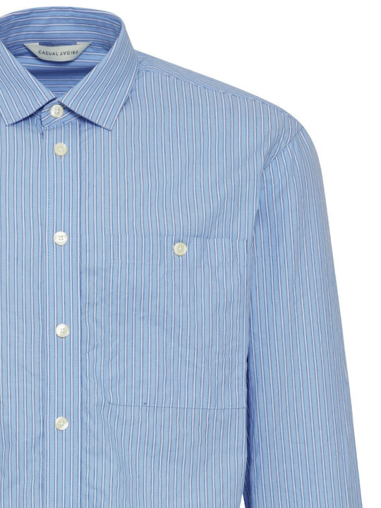 Long-sleeved Shirt Striped Placid Blue
