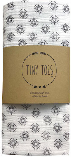 Tiny Toes Dot Σελτεδάκι από Μουσελίνα Μπλε 65x65εκ.