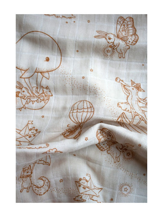 Filibabba Baby Burp Cloth 65x65cm.
