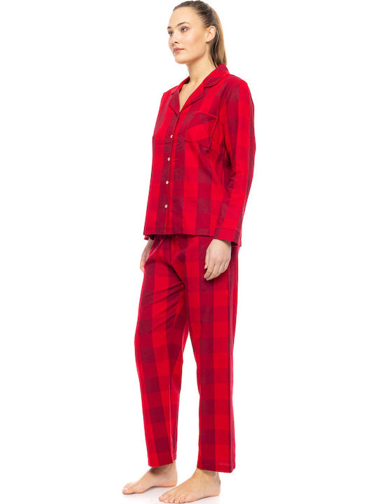 Pink Label Winter Damen Pyjama-Set Raspberry Pink Label Winter Damen Pyjama-Set Raspberry