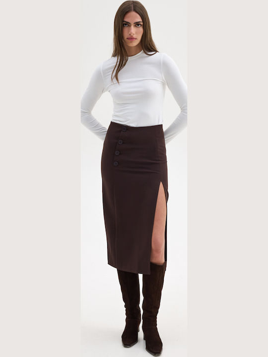 Midi Пола Кафяв