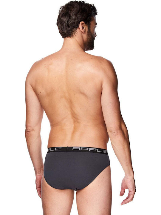 Herren Slips Black, Anthracite 2Packung