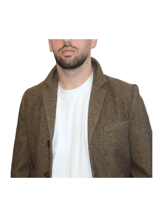 Herren Mantel Beige-brown