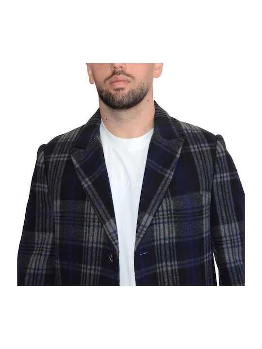 Herren Mantel Blue-grey
