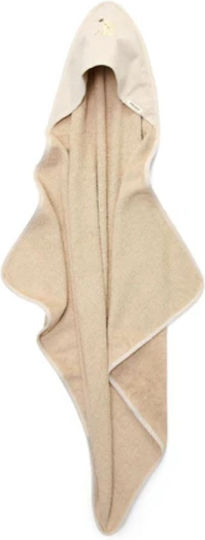 Little Dutch Baby Hooded Bath Towel Baby Bunny Beige 75x75cm
