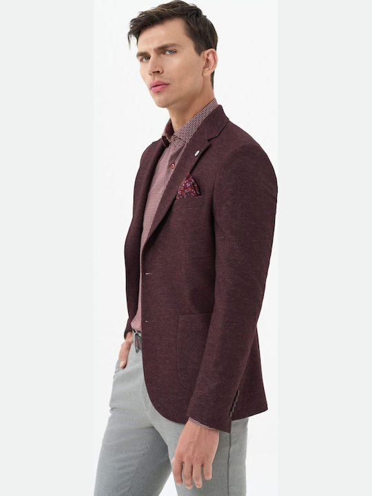 Мъжко сако Burgundy
