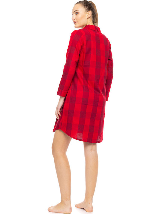 Pink Label Winter Women's Nightdress Raspberry