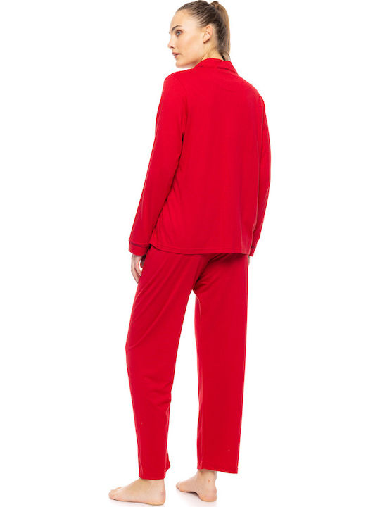Pink Label Winter Women's Pyjama Set Raspberry