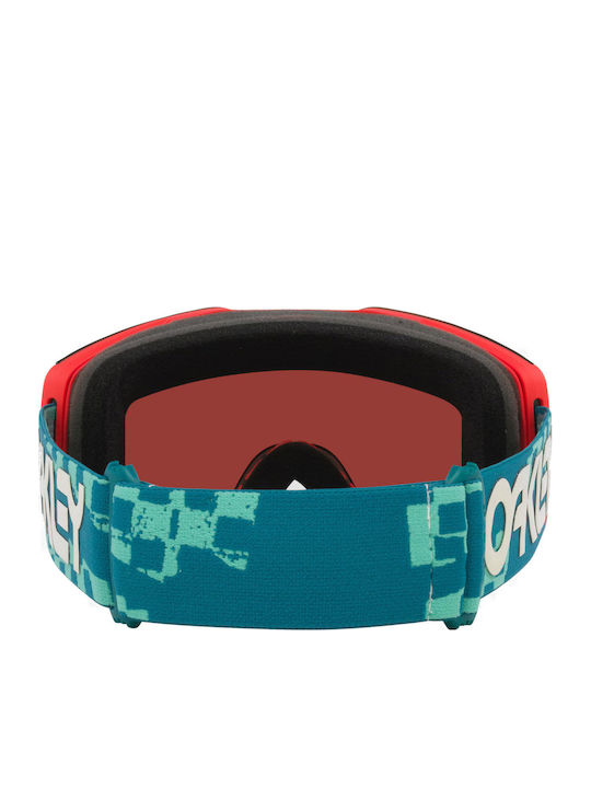 Oakley Fall Line M Masca de schi și snowboard Pentru adulți Roz cu Lentilă în culoarea Roz