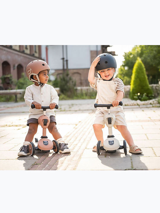Scoot & Ride Παιδικό Κράνος για Ποδήλατο & Πατίνι Καφέ