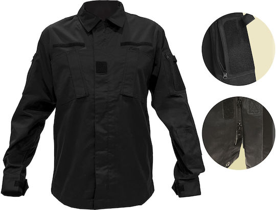 Tactical Uniform Ειδικών Σωμάτων Set Μαύρη