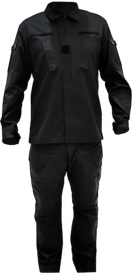 Tactical Uniform Ειδικών Σωμάτων Set Μαύρη