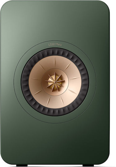 Kef LS50 Meta Ζεύγος Ηχείων Hi-Fi Βιβλιοθήκης 100W 2 Δρόμων Π20xΒ28.5xΥ30.2εκ. Moss Green