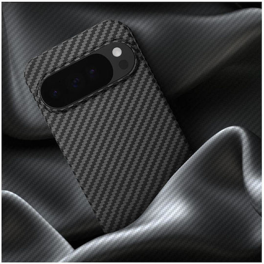 Калъф Google Pixel 10 Pro XL Nekit Fiber Твърд Съвместим с Magsafe Aramid Fiber 1 мм 1500d Kevlar Черен 8719246494642