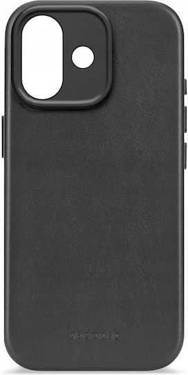 Decoded Backcover Back Cover Piele 1mm Negru (iPhone 17)