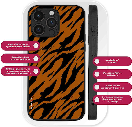 Калъф Sonique Animal Print Series OnePlus Nord 2 5G Тигър 01