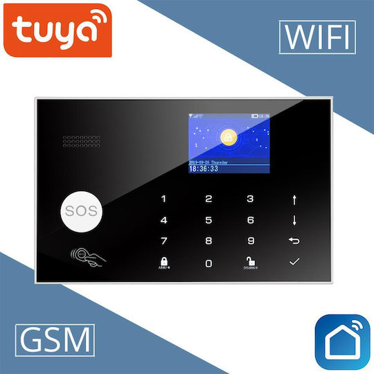 Emastiff Wireless Alarm System with Motion Sensor , Door Sensor , Siren , 2 Remote Controls , 2 Tags and Keyboard (GSM / Wi-Fi)