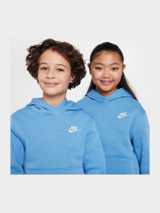 Fleece Kinder-Sweatshirt mit Kapuze Silicon