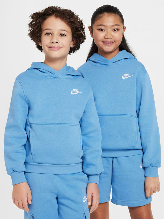 Fleece Kinder-Sweatshirt mit Kapuze Silicon