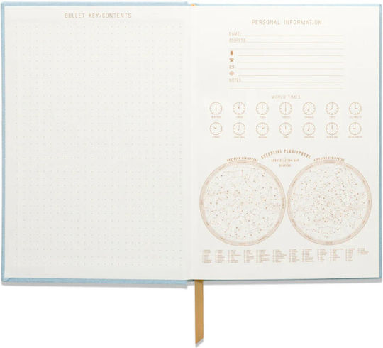 Designworks Notebook A5 80 Sheets with White Pages Gold