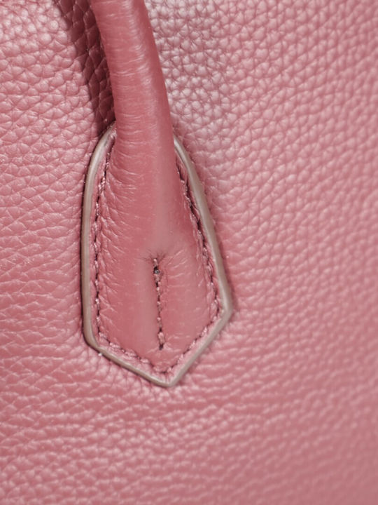 Leder Damen Tote Tasche Burgundisch