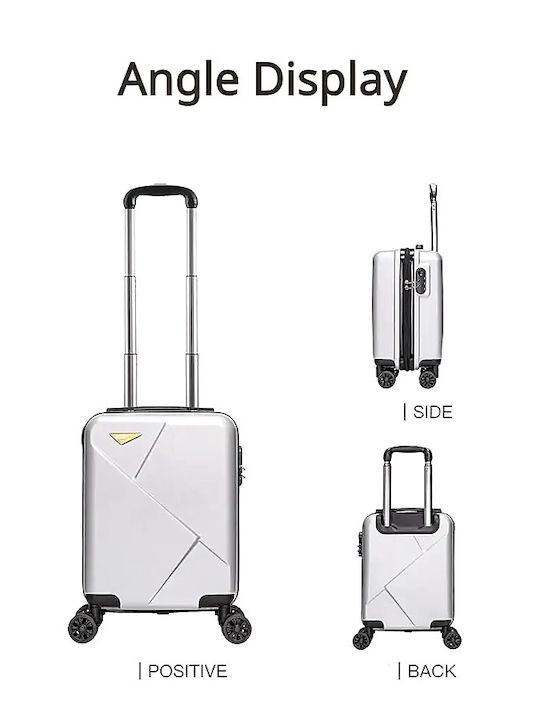 Carry-On Cabin Hard Pink Suitcase With 4 Wheels Height 20cm