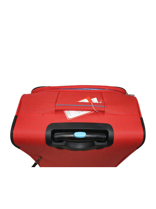 Dielle Großer Reisekoffer Weichschalen Red mit 4 Räder Höhe 77cm