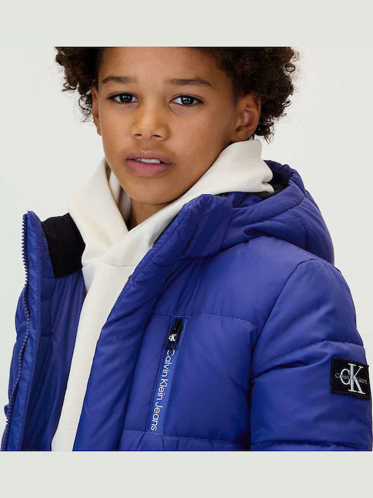 Kids' Quilted Jacket Blue Essential