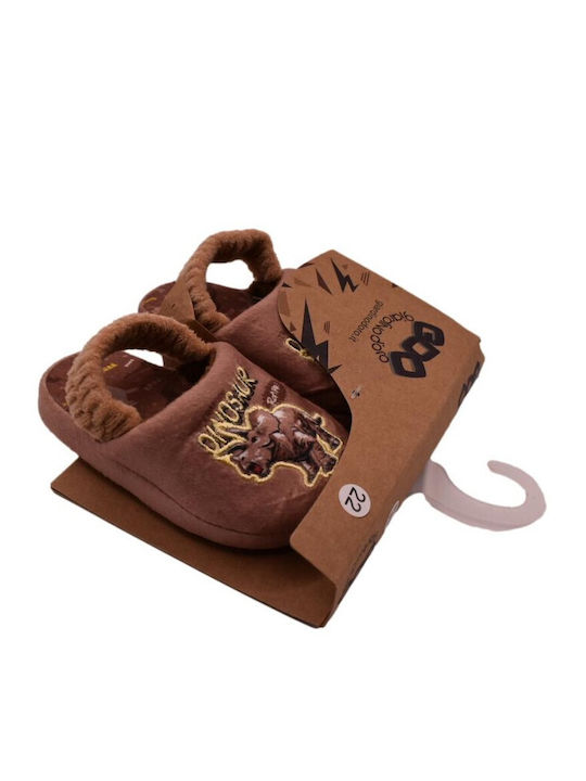 Kids Slippers Brown