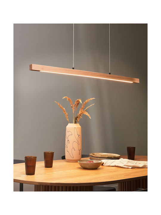 Beliani Hängelampe Braun LED