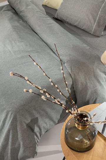 Guy Laroche Сет Чаршафи Фланелени 270x265см. Avanti Blue Grey 4бр