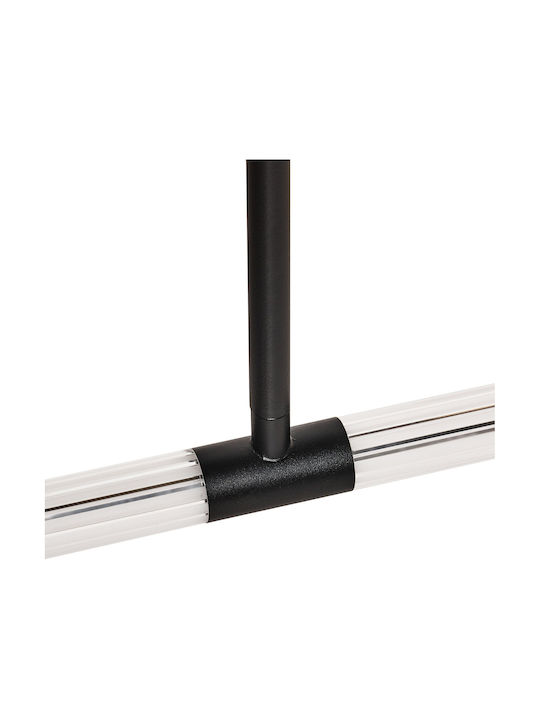 Beliani Hängelampe Schwarz LED